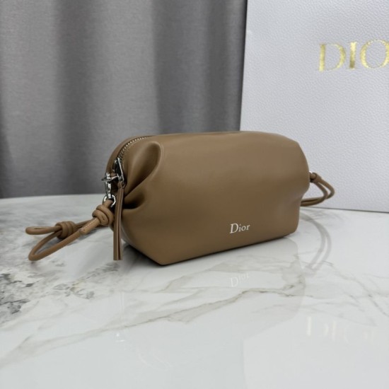 Replica di lusso Pochette Dior Bow Marrone Imitazioni Cloni Pochette Dior Bow Marrone firmate