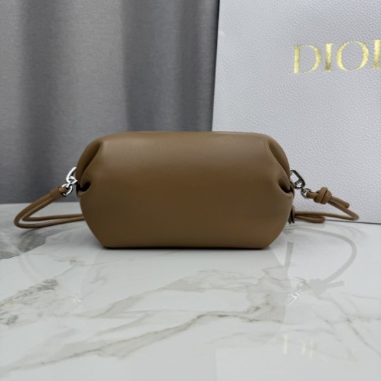 Replica di lusso Pochette Dior Bow Marrone Imitazioni Cloni Pochette Dior Bow Marrone firmate