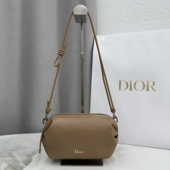Replica di lusso Pochette Dior Bow Marrone Imitazioni Cloni Pochette Dior Bow Marrone firmate