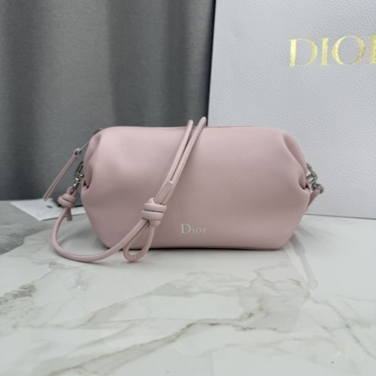 Replica di lusso Pochette Dior Bow Rosa Imitazioni Cloni Pochette Dior Bow Rosa firmate