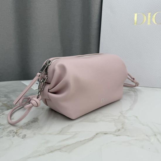 Replica di lusso Pochette Dior Bow Rosa Imitazioni Cloni Pochette Dior Bow Rosa firmate