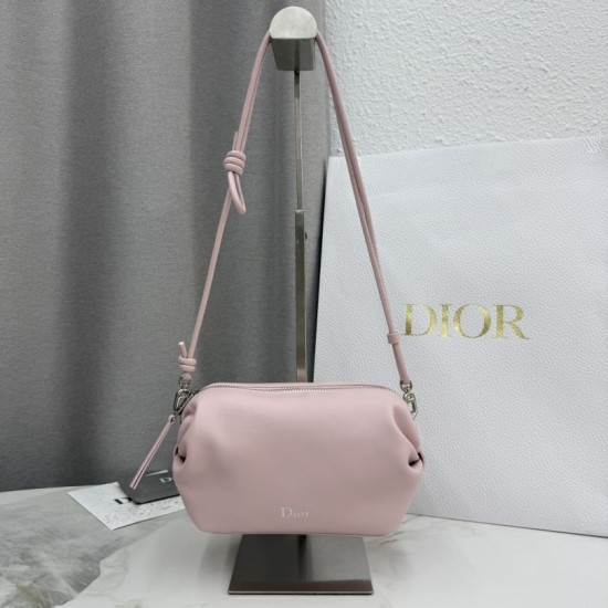 Replica di lusso Pochette Dior Bow Rosa Imitazioni Cloni Pochette Dior Bow Rosa firmate