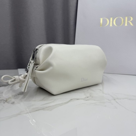 Replica di lusso Pochette Dior Bow Bianco Imitazioni Cloni Pochette Dior Bow Bianco firmate