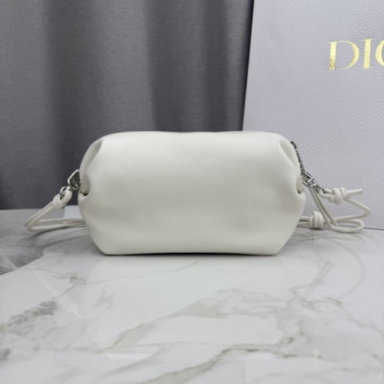 Replica di lusso Pochette Dior Bow Bianco Imitazioni Cloni Pochette Dior Bow Bianco firmate