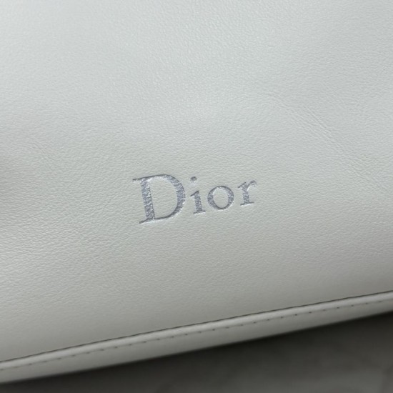 Replica di lusso Pochette Dior Bow Bianco Imitazioni Cloni Pochette Dior Bow Bianco firmate