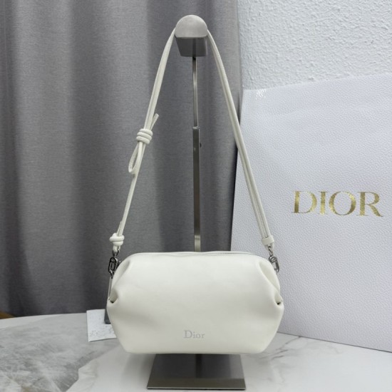 Replica di lusso Pochette Dior Bow Bianco Imitazioni Cloni Pochette Dior Bow Bianco firmate