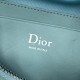 Replica di lusso Pochette Dior Bow blu tormalina Imitazioni Cloni Pochette Dior Bow blu tormalina firmate
