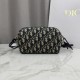 Replica di lusso Borse Dior Bow Dior Oblique jacquard blu Imitazioni Cloni Borse Replica Dior Bow Dior Oblique jacquard blu firmate
