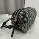 Replica di lusso Borse Dior Bow Dior Oblique jacquard blu Imitazioni Cloni Borse Replica Dior Bow Dior Oblique jacquard blu firmate