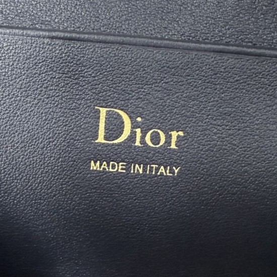 Replica di lusso Borse Dior Bow Dior Oblique jacquard blu Imitazioni Cloni Borse Replica Dior Bow Dior Oblique jacquard blu firmate