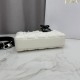 Replica di lusso Borsa 1:1 Dior Lady D-Joy Micro Bag Latte Cannage in pelle di agnello bianca Imitazioni Cloni Borsa Replica Dior Lady D-Joy Micro Bag Latte Cannage in pelle di agnello bianca firmate