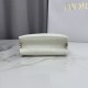 Replica di lusso Borsa Dior Trianon con catena agnello piatta Macrocannage Bianco Imitazioni Cloni Borsa Dior Trianon con catena agnello piatta Macrocannage Bianco firmate