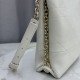 Replica di lusso Borsa Dior Trianon con catena agnello piatta Macrocannage Bianco Imitazioni Cloni Borsa Dior Trianon con catena agnello piatta Macrocannage Bianco firmate