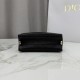 Cloni Borsa Dior Trianon con catena agnello piatta Macrocannage Nero firmate