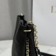 Cloni Borsa Dior Trianon con catena agnello piatta Macrocannage Nero firmate