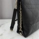 Cloni Borsa Dior Trianon con catena agnello piatta Macrocannage Nero firmate