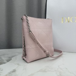 Borse Dior Trianon con catena agnello piatta Macrocannage Rosa Borse Dior Trianon con catena agnello piatta Macrocannage Rosa