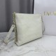 Replica di lusso Borse Dior Trianon con catena piatta macrocannage bianca Imitazioni Cloni Borse Dior Trianon con catena piatta macrocannage bianca firmate