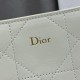 Replica di lusso Borse Dior Trianon con catena piatta macrocannage bianca Imitazioni Cloni Borse Dior Trianon con catena piatta macrocannage bianca firmate