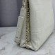 Replica di lusso Borse Dior Trianon con catena piatta macrocannage bianca Imitazioni Cloni Borse Dior Trianon con catena piatta macrocannage bianca firmate