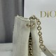 Replica di lusso Borse Dior Trianon con catena piatta macrocannage bianca Imitazioni Cloni Borse Dior Trianon con catena piatta macrocannage bianca firmate