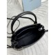 Replica di lusso Borse tote mini Prada Carry 1BA496 Nero Imitazioni Cloni Borse tote mini Prada Carry 1BA496 Nero firmate
