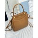 Replica di lusso Borse tote mini Prada Carry 1BA496 Marrone Imitazioni Cloni Borse tote mini Prada Carry 1BA496 Marrone firmate