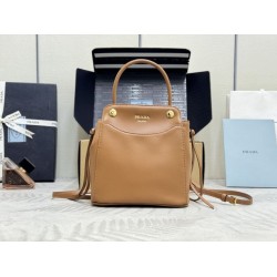 Borse tote mini Prada Carry 1BA496 Marrone
