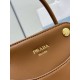 Replica di lusso Borse tote mini Prada Carry 1BA496 Marrone Imitazioni Cloni Borse tote mini Prada Carry 1BA496 Marrone firmate