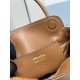 Replica di lusso Borse tote mini Prada Carry 1BA496 Marrone Imitazioni Cloni Borse tote mini Prada Carry 1BA496 Marrone firmate