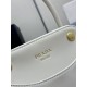 Replica di lusso Borse tote mini Prada Carry 1BA496 Bianca Imitazioni Cloni Borse tote mini Prada Carry 1BA496 Bianca firmate