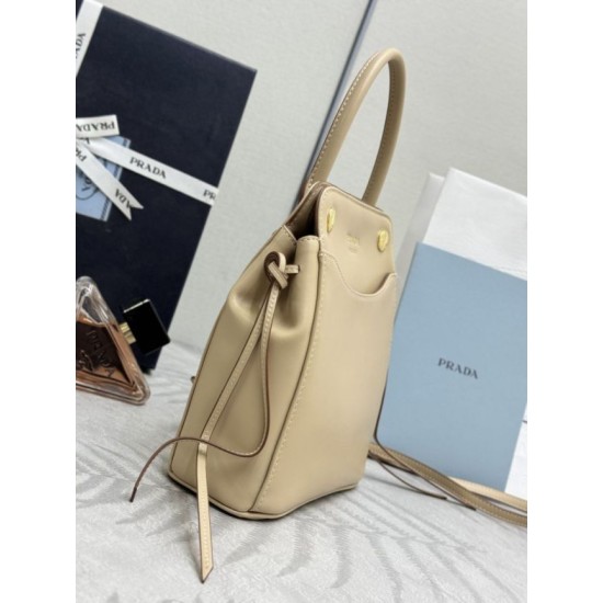 Replica di lusso Borse tote mini Prada Carry 1BA496 Cammeo Imitazioni Cloni Borse tote mini Prada Carry 1BA496 Cammeo firmate