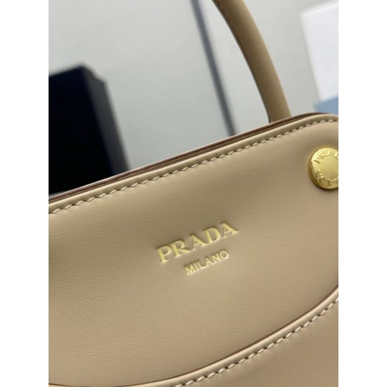 Replica di lusso Borse tote mini Prada Carry 1BA496 Cammeo Imitazioni Cloni Borse tote mini Prada Carry 1BA496 Cammeo firmate
