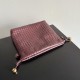 Cloni Borse con coulisse Bottega Veneta Intrecciato Borgogna firmate