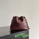 Cloni Borse con coulisse Bottega Veneta Intrecciato Borgogna firmate