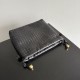 Replica di lusso Borse con coulisse Bottega Veneta Intrecciato Nera Imitazioni Cloni Borse con coulisse Bottega Veneta Intrecciato Nera firmate