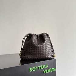 Cloni Borse con coulisse Bottega Veneta Intrecciato Caffè firmate