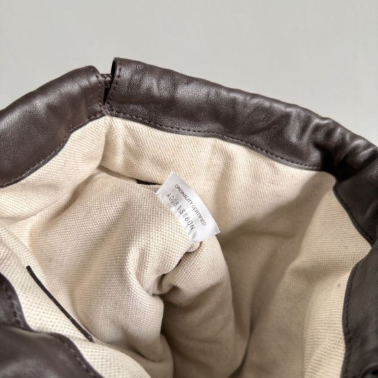Cloni Borse con coulisse Bottega Veneta Intrecciato Caffè firmate