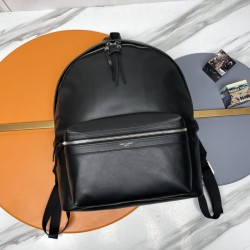 Cloni Zaino YSL Saint Laurent City in pelle opaca nera firmate