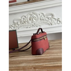 Marsupio Loro Piana Extra Pocket L19 con maniglia superiore Borgogna Marsupio Loro Piana Extra Pocket L19 con maniglia superiore Borgogna
