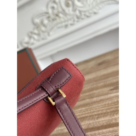 Replica di lusso Marsupio Loro Piana Extra Pocket L19 con maniglia superiore Borgogna Imitazioni Cloni Marsupio Loro Piana Extra Pocket L19 con maniglia superiore Borgogna firmate