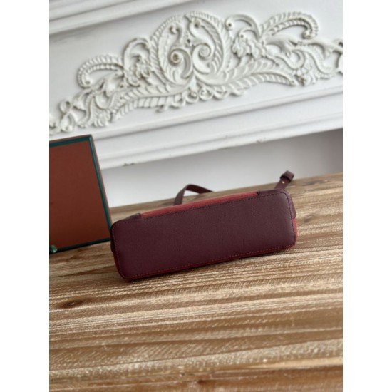Replica di lusso Marsupio Loro Piana Extra Pocket L19 con maniglia superiore Borgogna Imitazioni Cloni Marsupio Loro Piana Extra Pocket L19 con maniglia superiore Borgogna firmate