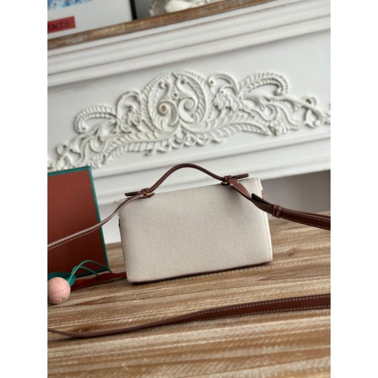 Replica di lusso Marsupio Loro Piana Extra Pocket L19 con maniglia superiore Marrone Imitazioni Cloni Marsupio Loro Piana Extra Pocket L19 con maniglia superiore Marrone firmate