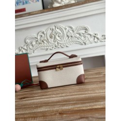 Marsupio Loro Piana Extra Pocket L19 con maniglia superiore Marrone