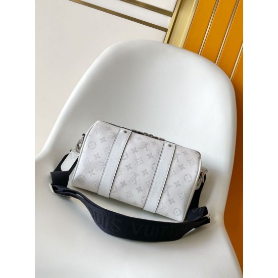 Replica di lusso Borsa da uomo Louis Vuitton City Keepall M27184 M26750 bianca Imitazioni Cloni Borsa da uomo Louis Vuitton City Keepall M27184 M26750 bianca firmate