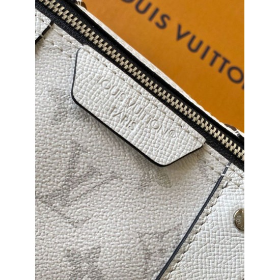 Replica di lusso Borsa da uomo Louis Vuitton City Keepall M27184 M26750 bianca Imitazioni Cloni Borsa da uomo Louis Vuitton City Keepall M27184 M26750 bianca firmate