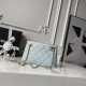 Replica di lusso Borsa shopping piccola Chanel 26S AS6248 blu Imitazioni Cloni Borsa shopping piccola Chanel 26S AS6248 blu firmate