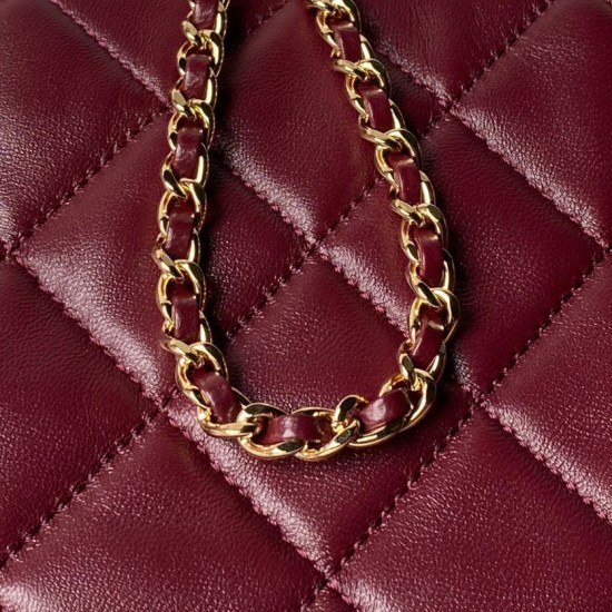 Replica di lusso Borse Alta Qualità shopping piccola Chanel 26S AS6248 Borgogna Imitazioni Cloni Borse Replica Alta Qualità shopping piccola Chanel 26S AS6248 Borgogna firmate