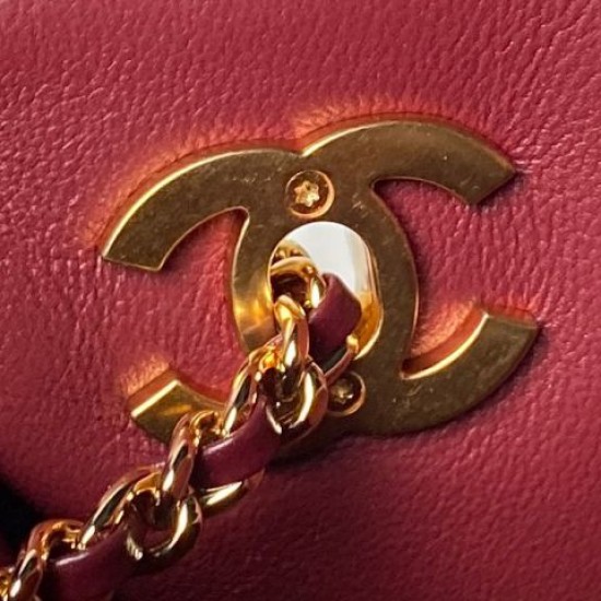 Replica di lusso Borse Alta Qualità shopping piccola Chanel 26S AS6248 Borgogna Imitazioni Cloni Borse Replica Alta Qualità shopping piccola Chanel 26S AS6248 Borgogna firmate