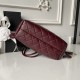Replica di lusso Borsa a secchiello trapuntata Chanel 25 con coulisse AP5317 Borgogna Imitazioni Cloni Borsa a secchiello trapuntata Chanel 25 con coulisse AP5317 Borgogna firmate